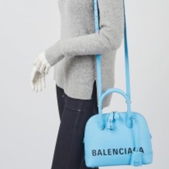 BALENCIAGA VILLE TOP HANDLE LEATHER CROSSBODY BAG - Picture 1 of 9